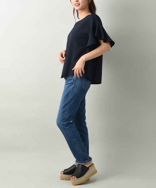 INTERPLANET(インタープラネット)の「タンブラーブッチャーセットアップ(ワンピース・レディース・ネイビー/サックスブルー/キャメル・FREE)」の19枚目の写真