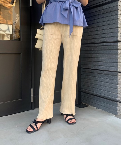 DEICY（デイシー）の「ミニケーブルニットパンツ（その他パンツ