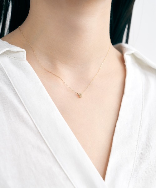 セール】K10 ネコの肉球 カラーストーン ペンダント（ネックレス