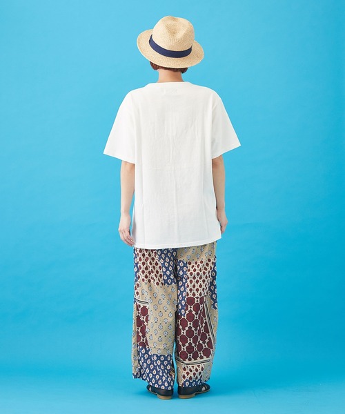 CUBE SUGAR（キューブシュガー）の「ボイル 総柄プリント イージーパンツ（その他パンツ・レディース・ベージュ/ネイビー/グレー/サックスブルー・M）」の11枚目の写真