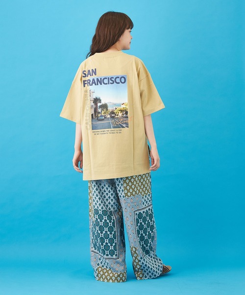 CUBE SUGAR（キューブシュガー）の「ボイル 総柄プリント イージーパンツ（その他パンツ・レディース・ベージュ/ネイビー/グレー/サックスブルー・M）」の14枚目の写真