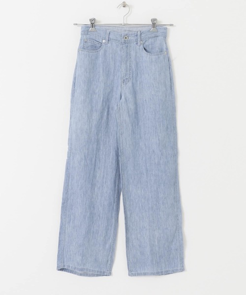 URBAN RESEARCH（アーバンリサーチ）の「リネンデニムワイドパンツ（デニムパンツ・レディース・ライトブルー/インディゴブルー・36/38/34）」の18枚目の写真