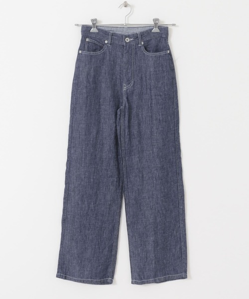 URBAN RESEARCH（アーバンリサーチ）の「リネンデニムワイドパンツ（デニムパンツ・レディース・ライトブルー/インディゴブルー・36/38/34）」の22枚目の写真