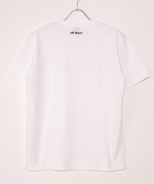 TRAP/U (トラップユー)の「16/-天竺空紡糸 フロント&バック ワンポイント プリント コットン 半袖 Tシャツ(Tシャツ/カットソー・メンズ・ホワイト/ブラック・L/M)」の3枚目の写真