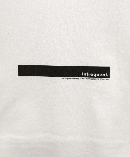 TRAP/U (トラップユー)の「16/-天竺空紡糸 フロント&バック ワンポイント プリント コットン 半袖 Tシャツ(Tシャツ/カットソー・メンズ・ホワイト/ブラック・L/M)」の7枚目の写真