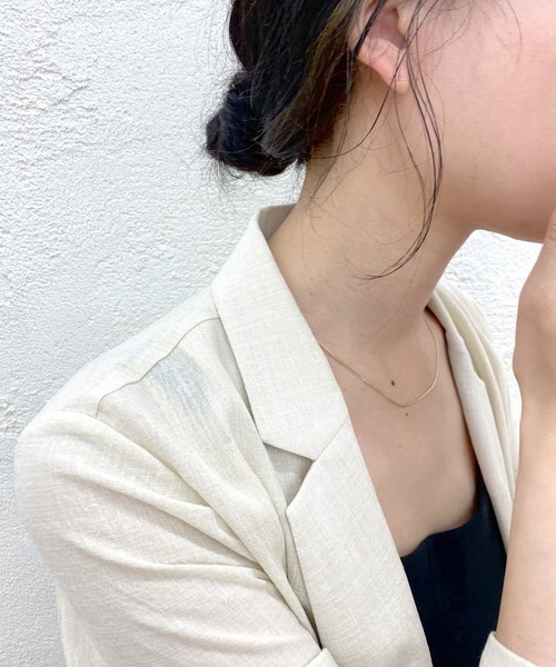 SHENERY（シーナリー）の「【WEB限定】フラットチェーンネックレス（ネックレス・レディース・シルバー/ゴールド・FREE）」の6枚目の写真