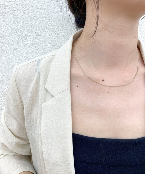 SHENERY（シーナリー）の「【WEB限定】フラットチェーンネックレス（ネックレス・レディース・シルバー/ゴールド・FREE）」の9枚目の写真