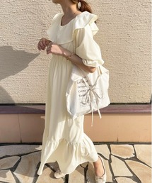 apres jour clair | 【apres jour clair】ラッフルデザインワンピース【ZOZOTOWN限定アイテム】(ワンピース)