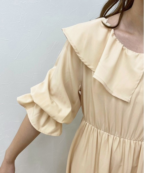 apres jour clair（アプレジュールクレア）の「【apres jour clair】ラッフルデザインワンピース【ZOZOTOWN限定アイテム】（ワンピース・レディース・アイボリー/ライトベージュ・X-LARGE/フリー）」の17枚目の写真