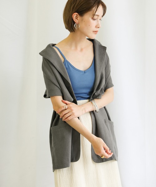 select MOCA(セレクトモカ)の「2021 SS バックラウンドブラトップ(キャミソール・レディース・ブラック/オフホワイト/オレンジ/ブルー・FREE)」の20枚目の写真