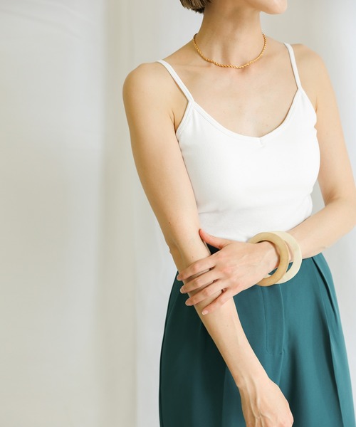 select MOCA(セレクトモカ)の「2021 SS バックラウンドブラトップ(キャミソール・レディース・ブラック/オフホワイト/オレンジ/ブルー・FREE)」の22枚目の写真