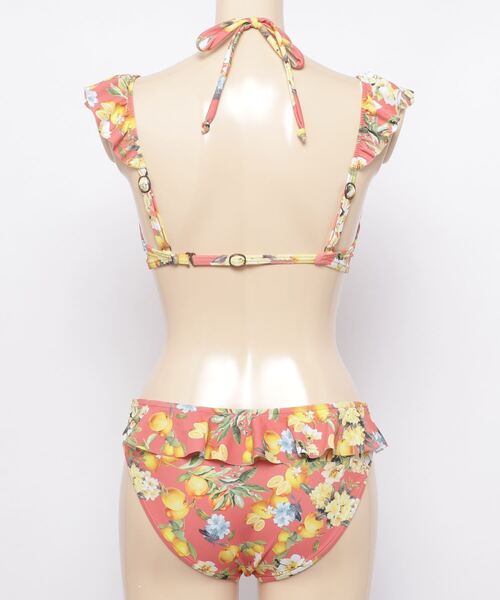 PR01.（ピーアールワン）の「Nuckle Market lemon Print Bikini