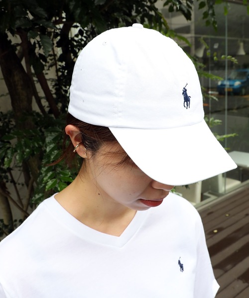 POLO RALPH LAUREN（ポロ ラルフ ローレン）の「POLO RALPHLAUREN/Cotton Classic Boys Hat（キャップ・レディース・ホワイト/カーキ/ブラック/ネイビー/レッド・FREE）」の8枚目の写真