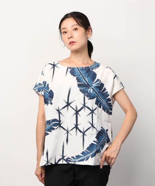 BANANATIME（バナナタイム）の「BANANA TIME SHIRT 305-048-01/04（シャツ/ブラウス・レディース・ブルー/イエロー・SMALL）」の2枚目の写真