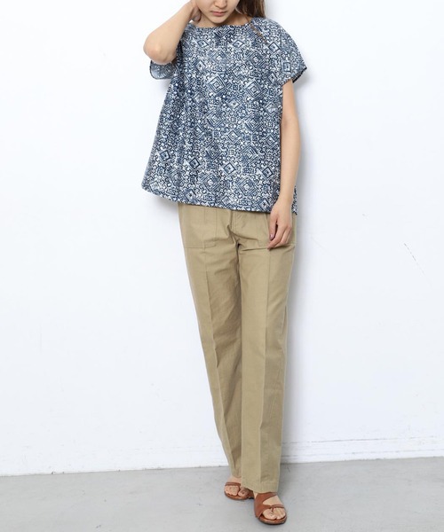 BANANATIME（バナナタイム）の「BANANA TIME SHIRT 305-048-01/04（シャツ/ブラウス・レディース・ブルー/イエロー・SMALL）」の12枚目の写真