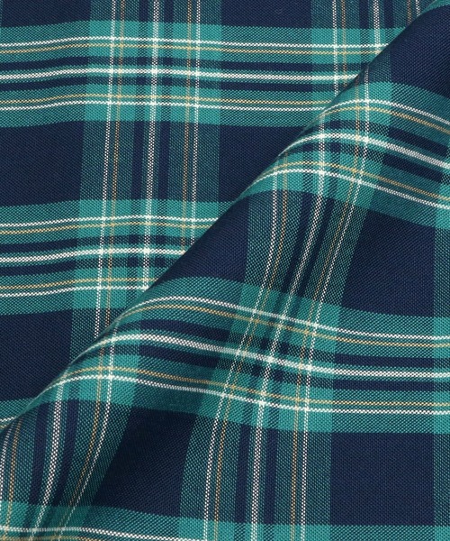 Pitta Re:)（ピッタリ）の「形態安定ノーアイロン ラウンドテール 半袖ビジネスワイシャツ（シャツ/ブラウス・メンズ・ライトブルー/ブラック/ブラウン/レッド/サックスブルー/グリーン/ワインレッド/ダークネイビー・LL/S/M/L）」の22枚目の写真