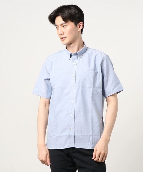 Pitta Re:)（ピッタリ）の「形態安定ノーアイロン ラウンドテール 半袖ビジネスワイシャツ（シャツ/ブラウス・メンズ・ライトブルー/ブラック/ブラウン/レッド/サックスブルー/グリーン/ワインレッド/ダークネイビー・LL/S/M/L）」の10枚目の写真