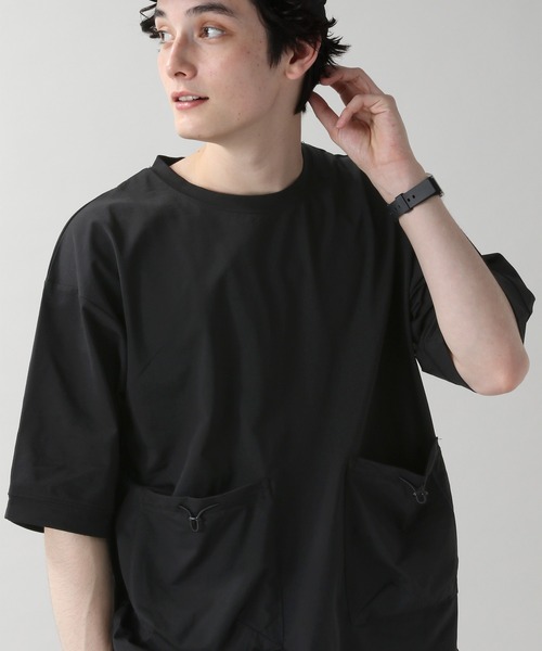 RAGEBLUE（レイジブルー）の「＜高機能素材＞ドライ＆ストレッチ/ダブルポケットTシャツ/954727（Tシャツ/カットソー・メンズ・ホワイト/ブラック/オリーブ・MEDIUM/LARGE）」の2枚目の写真