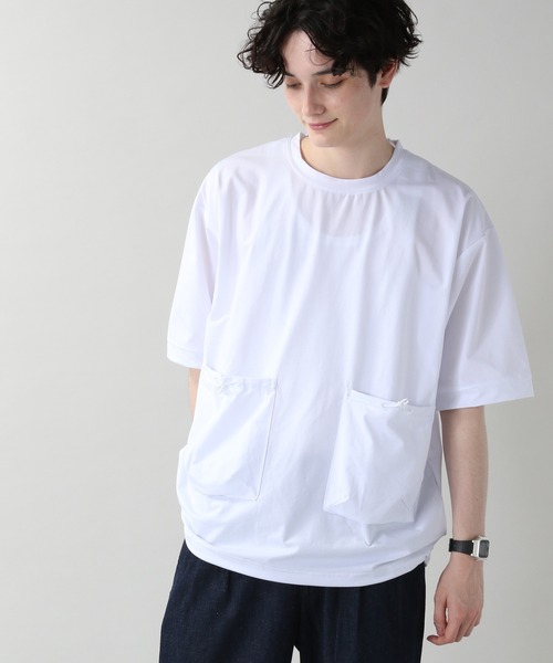 RAGEBLUE（レイジブルー）の「＜高機能素材＞ドライ＆ストレッチ/ダブルポケットTシャツ/954727（Tシャツ/カットソー・メンズ・ホワイト/ブラック/オリーブ・MEDIUM/LARGE）」の10枚目の写真