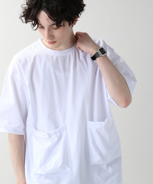 RAGEBLUE（レイジブルー）の「＜高機能素材＞ドライ＆ストレッチ/ダブルポケットTシャツ/954727（Tシャツ/カットソー・メンズ・ホワイト/ブラック/オリーブ・MEDIUM/LARGE）」の18枚目の写真