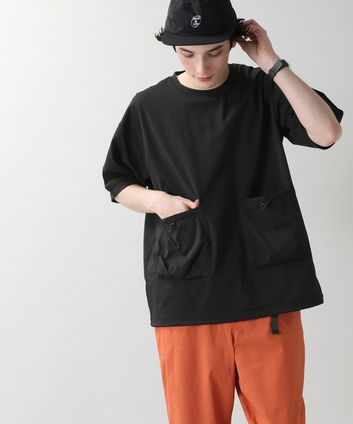 RAGEBLUE（レイジブルー）の「＜高機能素材＞ドライ＆ストレッチ/ダブルポケットTシャツ/954727（Tシャツ/カットソー・メンズ・ホワイト/ブラック/オリーブ・MEDIUM/LARGE）」の6枚目の写真