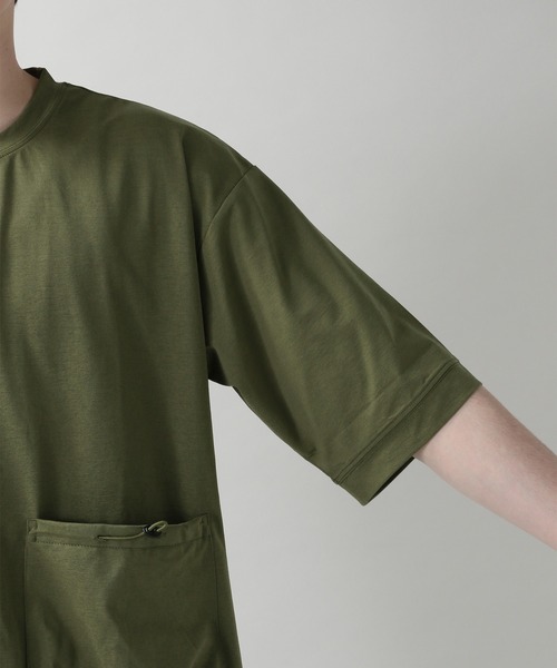 RAGEBLUE（レイジブルー）の「＜高機能素材＞ドライ＆ストレッチ/ダブルポケットTシャツ/954727（Tシャツ/カットソー・メンズ・ホワイト/ブラック/オリーブ・MEDIUM/LARGE）」の19枚目の写真