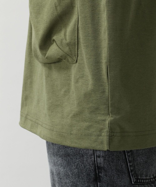 RAGEBLUE（レイジブルー）の「＜高機能素材＞ドライ＆ストレッチ/ダブルポケットTシャツ/954727（Tシャツ/カットソー・メンズ・ホワイト/ブラック/オリーブ・MEDIUM/LARGE）」の14枚目の写真