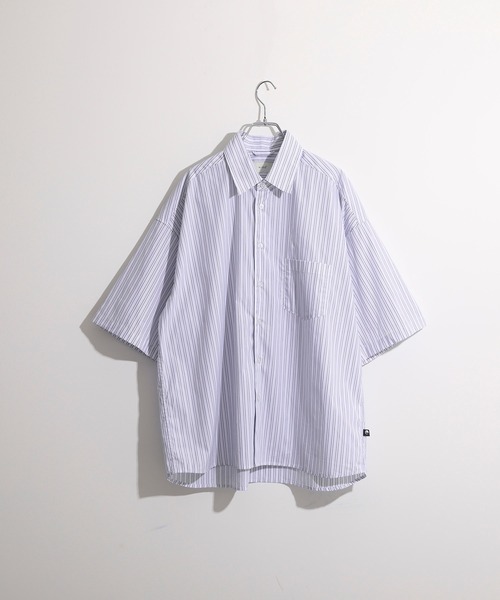 NIDO（ニド）の「ビッグストライプシャツ（シャツ/ブラウス・メンズ・ホワイト/ブルー・MEDIUM/LARGE）」の11枚目の写真