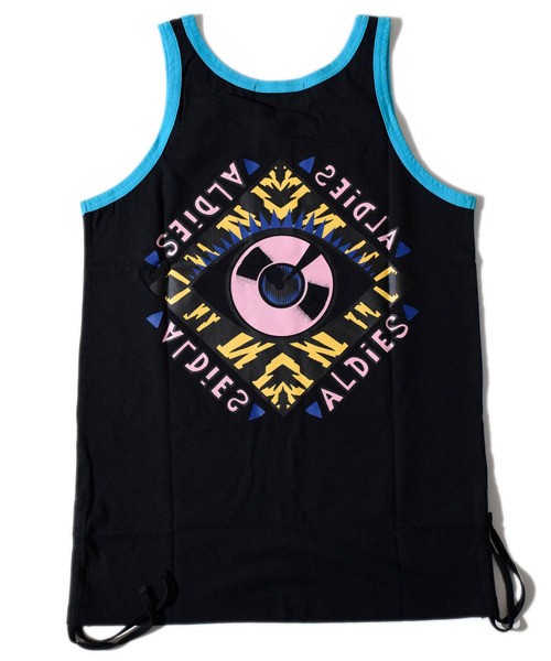 ALDIES（アールディーズ）の「Nasty Record Long Tank / ナスティーレコードロングタンク（タンクトップ・メンズ・ホワイト/ブラック/グリーン・FREE）」の4枚目の写真