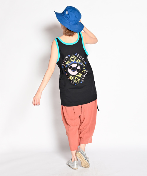 ALDIES（アールディーズ）の「Nasty Record Long Tank / ナスティーレコードロングタンク（タンクトップ・メンズ・ホワイト/ブラック/グリーン・FREE）」の11枚目の写真