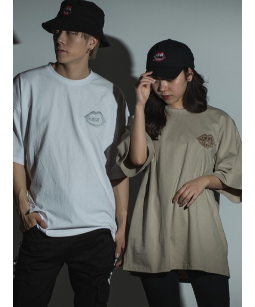 RE730(アールイーセブンサーティー)の「RE730 なみおくんワンポイント刺繍 ビッグシルエットTシャツ(Tシャツ/カットソー・メンズ・ホワイト/グレイッシュベージュ/ブラック・M/L/XL)」の15枚目の写真