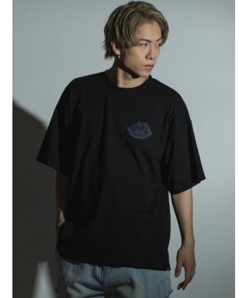 RE730(アールイーセブンサーティー)の「RE730 なみおくんワンポイント刺繍 ビッグシルエットTシャツ(Tシャツ/カットソー・メンズ・ホワイト/グレイッシュベージュ/ブラック・M/L/XL)」の8枚目の写真