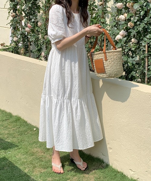 MAISON DE THERESE（メゾン ド テレーズ）の「ロングワンピース（ワンピース・レディース・ベージュ/ホワイト・M）」の21枚目の写真