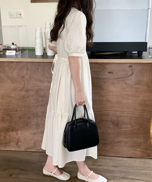 MAISON DE THERESE（メゾン ド テレーズ）の「ロングワンピース（ワンピース・レディース・ベージュ/ホワイト・M）」の7枚目の写真