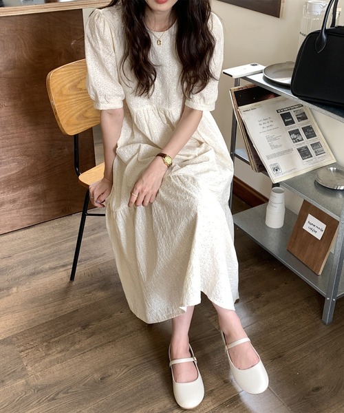 MAISON DE THERESE（メゾン ド テレーズ）の「ロングワンピース（ワンピース・レディース・ベージュ/ホワイト・M）」の13枚目の写真
