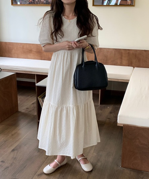 MAISON DE THERESE（メゾン ド テレーズ）の「ロングワンピース（ワンピース・レディース・ベージュ/ホワイト・M）」の9枚目の写真
