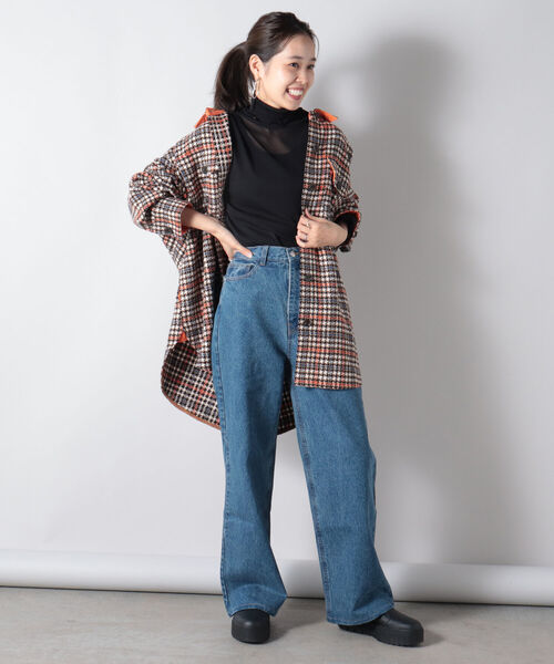 fredy repit（フレディレピ）の「VINTAGE風セミワイドデニムパンツ（デニムパンツ・レディース・インディゴブルー/ライトブルー・36/38）」の14枚目の写真