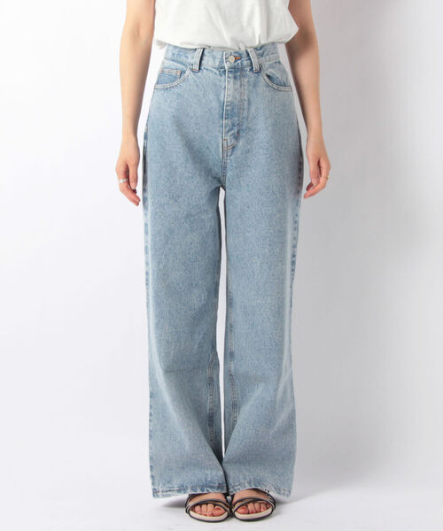 fredy repit（フレディレピ）の「VINTAGE風セミワイドデニムパンツ（デニムパンツ・レディース・インディゴブルー/ライトブルー・36/38）」の8枚目の写真