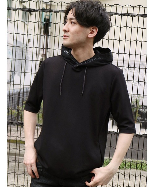 HIDEAWAYS NICOLE(ハイダウェイニコル)の「ダンボールニットプルオーバーパーカ(パーカー・メンズ・モカ/杢グレー/ブラック/オフホワイト・MEDIUM/X-LARGE/LARGE)」の3枚目の写真