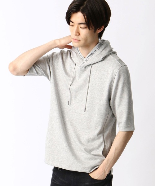 HIDEAWAYS NICOLE(ハイダウェイニコル)の「ダンボールニットプルオーバーパーカ(パーカー・メンズ・モカ/杢グレー/ブラック/オフホワイト・MEDIUM/X-LARGE/LARGE)」の6枚目の写真