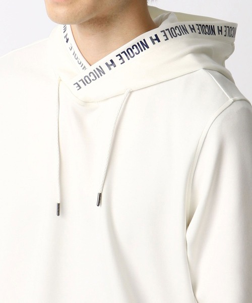 HIDEAWAYS NICOLE(ハイダウェイニコル)の「ダンボールニットプルオーバーパーカ(パーカー・メンズ・モカ/杢グレー/ブラック/オフホワイト・MEDIUM/X-LARGE/LARGE)」の10枚目の写真