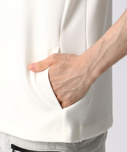 HIDEAWAYS NICOLE(ハイダウェイニコル)の「ダンボールニットプルオーバーパーカ(パーカー・メンズ・モカ/杢グレー/ブラック/オフホワイト・MEDIUM/X-LARGE/LARGE)」の13枚目の写真