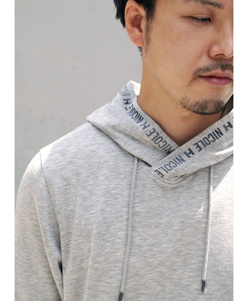 HIDEAWAYS NICOLE(ハイダウェイニコル)の「ダンボールニットプルオーバーパーカ(パーカー・メンズ・モカ/杢グレー/ブラック/オフホワイト・MEDIUM/X-LARGE/LARGE)」の20枚目の写真