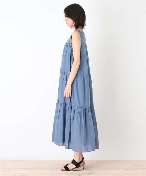 SHOO・LA・RUE（シューラルー）の「◆【INDIA】ティアードワンピース（ワンピース・レディース・ブラック/ブルー/ライトグリーン/ナチュラル・00）」の10枚目の写真