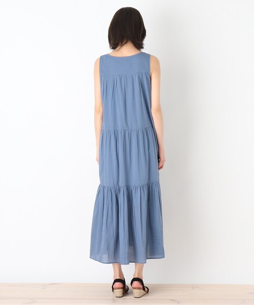 SHOO・LA・RUE（シューラルー）の「◆【INDIA】ティアードワンピース（ワンピース・レディース・ブラック/ブルー/ライトグリーン/ナチュラル・00）」の11枚目の写真