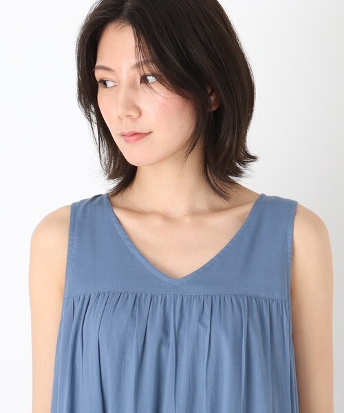 SHOO・LA・RUE（シューラルー）の「◆【INDIA】ティアードワンピース（ワンピース・レディース・ブラック/ブルー/ライトグリーン/ナチュラル・00）」の12枚目の写真