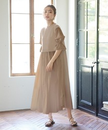 KOBE LETTUCE | 消しプリーツニットドッキングワンピース(ワンピース)