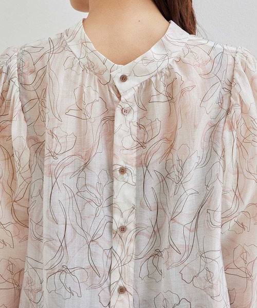 ROPE' PICNIC（ロペピクニック）の「【2WAY】ボリュームスリーブシアーブラウス（シャツ/ブラウス・レディース・ホワイト/ブラック/ピンク系その他2・38）」の15枚目の写真