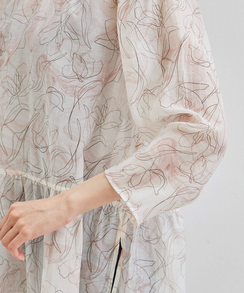 ROPE' PICNIC（ロペピクニック）の「【2WAY】ボリュームスリーブシアーブラウス（シャツ/ブラウス・レディース・ホワイト/ブラック/ピンク系その他2・38）」の17枚目の写真