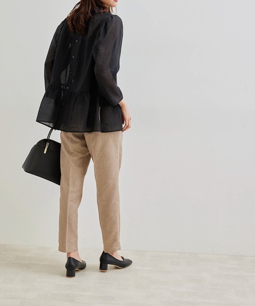 ROPE' PICNIC（ロペピクニック）の「【2WAY】ボリュームスリーブシアーブラウス（シャツ/ブラウス・レディース・ホワイト/ブラック/ピンク系その他2・38）」の20枚目の写真